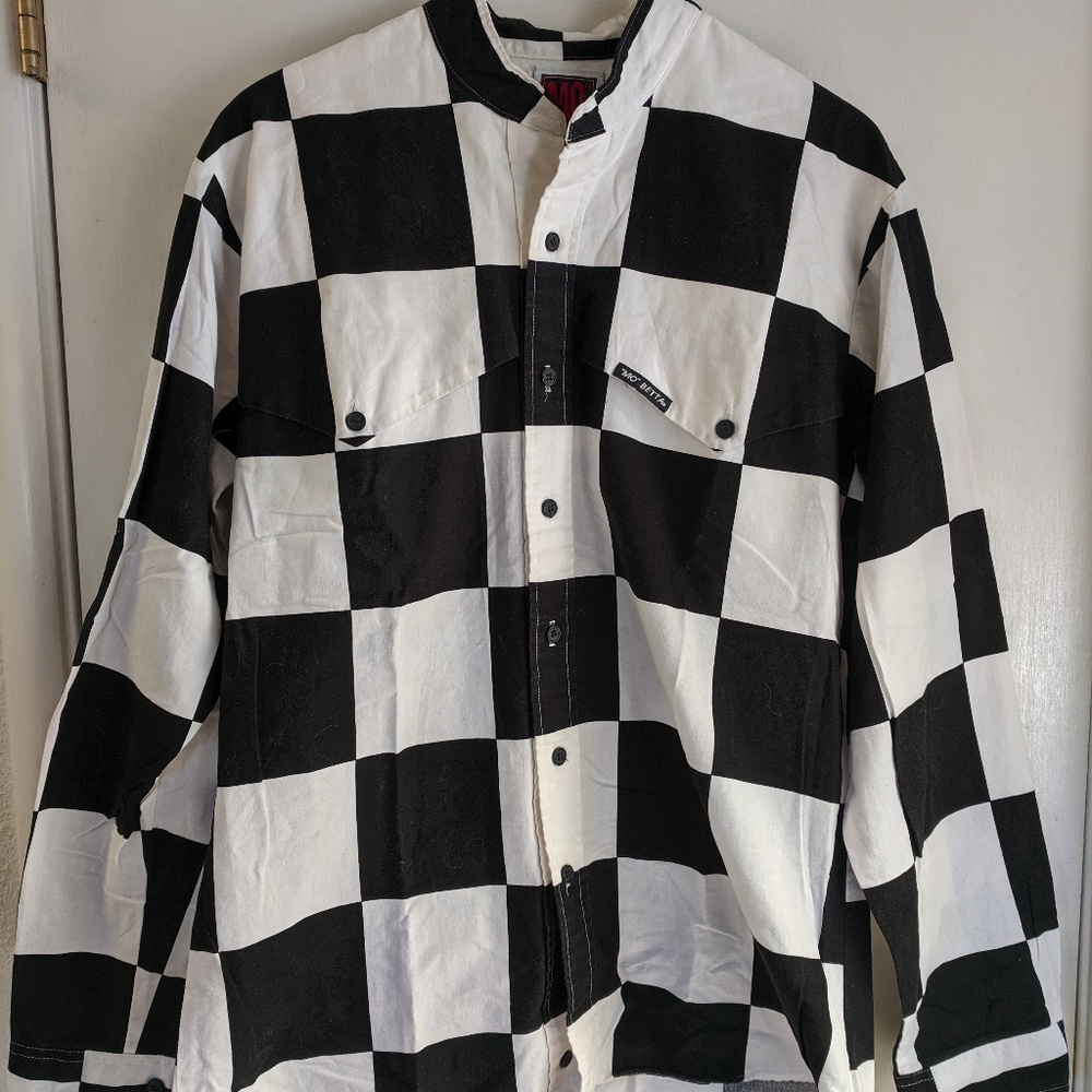 Mo Betta Garth Brooks Black/White checkered shirt